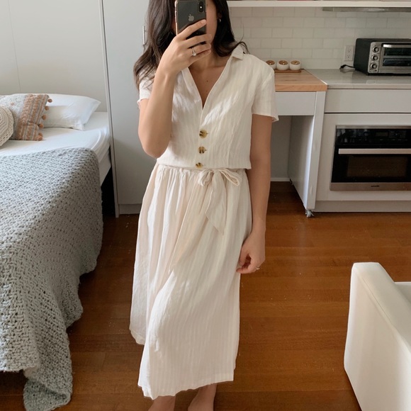 Urban Outfitters Dresses & Skirts - Midi shirt linen dress — Urban Outfitters